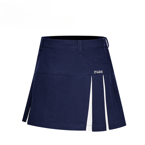 Girls Golf Skirt Summer Sports Anti-floating Skirts Elastic Belt A-line Skirt