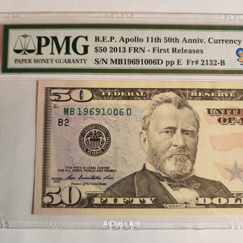 2019 Apollo 11 50th Anv Currency Set PMG 67 EPQ PMG ERROR read description T8734 - Picture 8 of 12