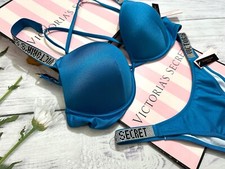Bas De Bikini Victoria's Secret Taille S/38 – Neuf Sans étiquettes, Couleur Blanc Bleu Orange