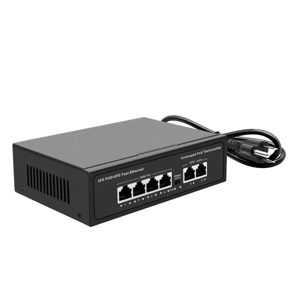4 Channel IEEE802.3 AF/AT 10/100Mbps Unmanaged PoE Switch for CCTV IP Camera - Image 2 of 4