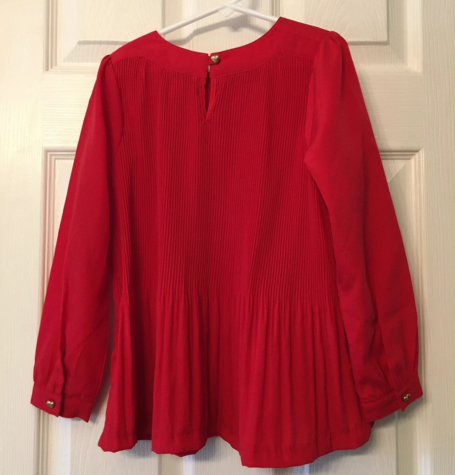 Hartstrings Girl’s Shirt Size 7 Red - Image 2 of 4