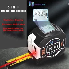 2-in-1 Laser-Maßband – 5m Maßband & 60m Laserdistanzmesser