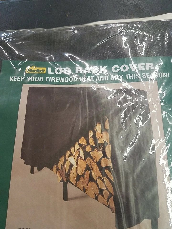Log Rack Cover Medium Firewood Wood Heavy Duty Vinyl Storage Holder Cover - Image 3 of 4