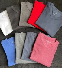 Mens Thermal Long Sleeve Shirts Premium V-Neck M-XL Galaxy by Harvic New