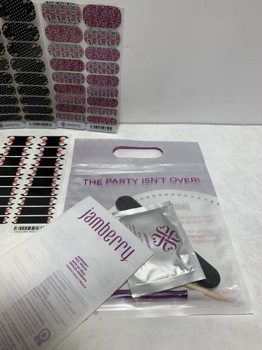 Jamberry MINNIE MOUSE LOT 5 Full Sheets Nail Wraps With Prep Kit New - Picture 7 of 8