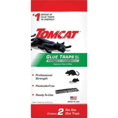Tomcat 0362810 2 Pack Professional Strength Rat Glue Traps