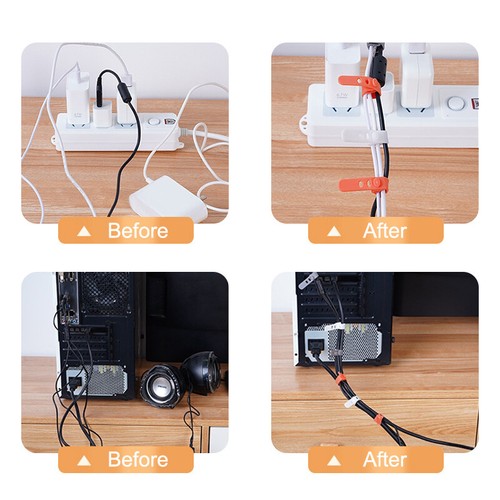 10Pcs Cable Organizer Earphone Cable Clip Charger Cord Winder Line Winder Strap - Zdjęcie 9 z 10