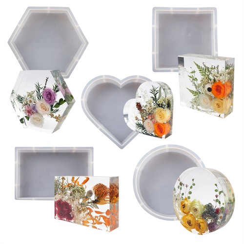 Large Cube Resin Casting Mold Silicone Dried Flower Specimen Making Epoxy Mould - Picture 2 of 27
