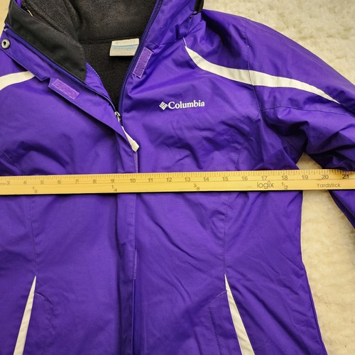 Columbia Interchange Coat Med Lila Fleecejacke Outdoor 2 in 1 Set Taschen - Bild 4 von 12