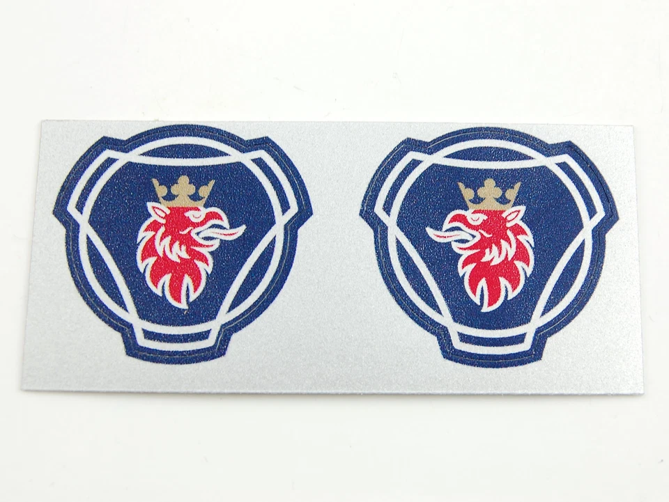 Tamiya Scania Greif Aufkleber Logo 4-farbig seitlich Fahrerhaus rechts links  - Bild 2 von 2