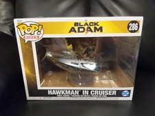 Funko POP! Rides Super Deluxe - Juego de figuras Black Adam - HAWKMAN IN CRUISER #286