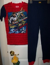 Lego Star Wars Red Top Blue Pants 2 Piece Pajama PJ Set Boys Size 6 NWT