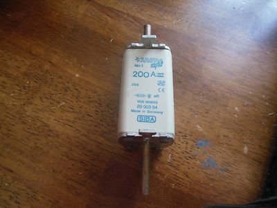 SIBA KULTRA RAPID 20-003-04 FUSE LINK 200A 200 AMP A NH 1 VDE 0636/23 2000304