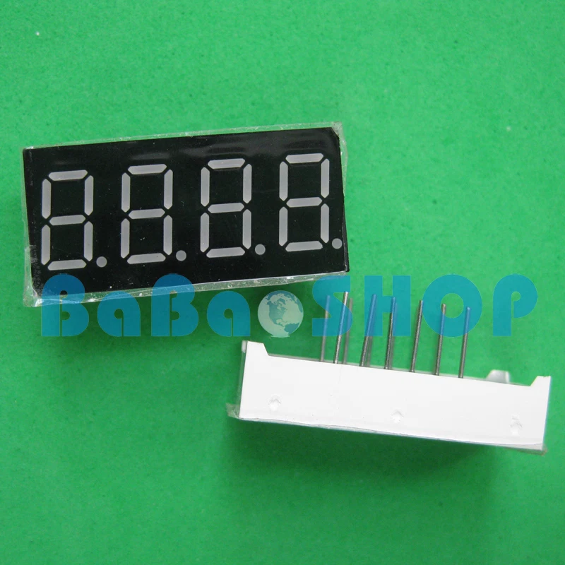 5pcs New 0.36" 0.36 inch 7 Segment Display Blue LED 4 Digit Common Anode - Image 2 of 4