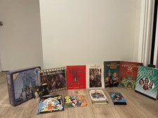 Wizard Of Oz Lot Of 12 Items, Books, Board Games, VHS Tapes, Postcards And More
