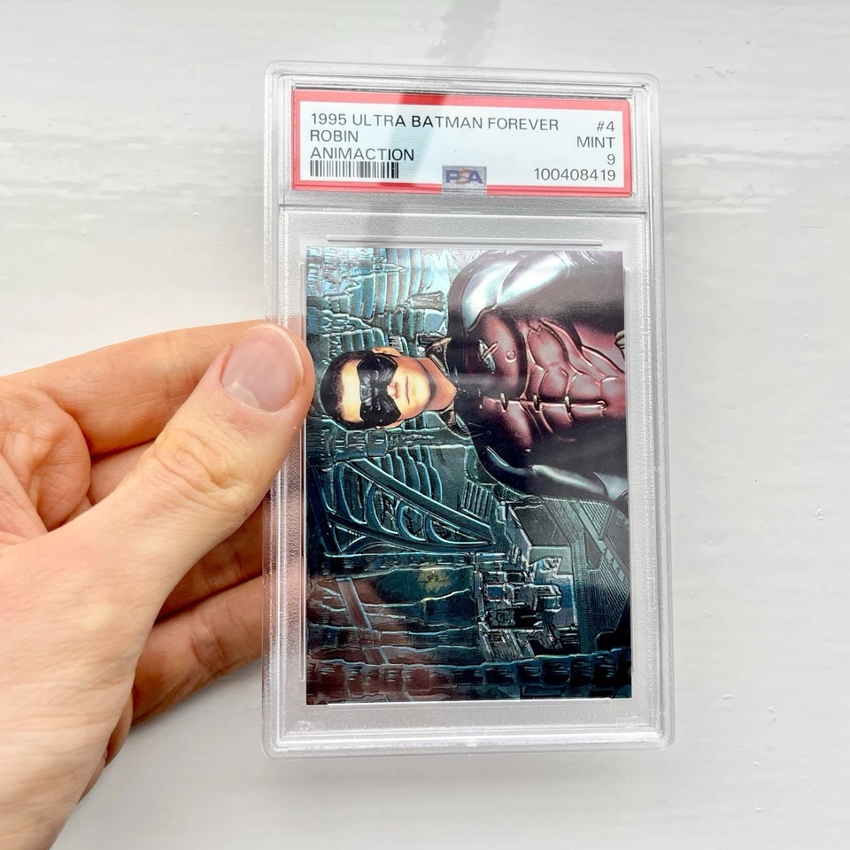Batman Robin 1995 Rare PSA Graded MT 9 Trading Card Foil DC Comics Movie Vintage - Image 3 of 4