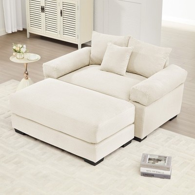 Oversized Living Room Modular Sectional Sofa Couch Set w/O Ottoman Deep Seat