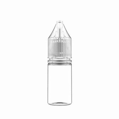 100x 10ml KUNSTSTOFF LEERFLASCHEN KLAR WEISS MIT DECKEL SEPARAT VIELZWECK VERWENDUNG