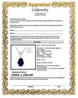 GENUINE 2.23 Cts BLUE SAPPHIRE PENDANT SOLID 14K WHITE GOLD - Free Appraisal — photo 6