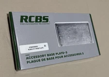 RCBS Accessory Base Plate-3-(9282)-Factory NEW-in Silver & Green box