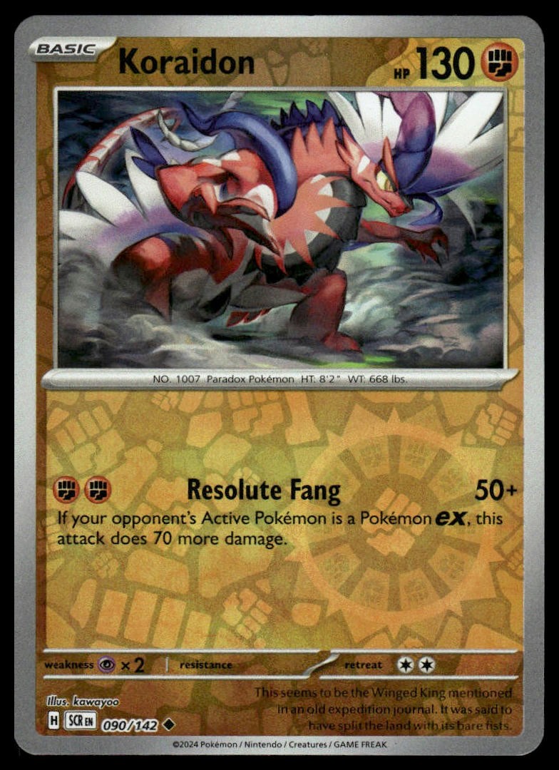 Koraidon SV07: Stellar Crown #090/142 Reverse Holo NM