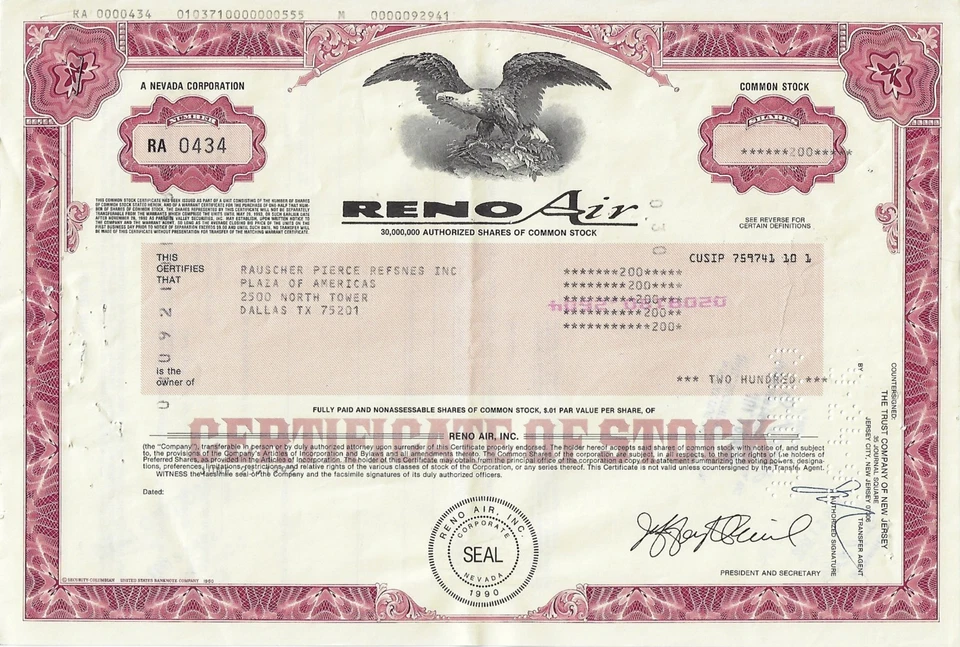 Reno Air, Inc. (American Airlines) - Bild 1 von 1