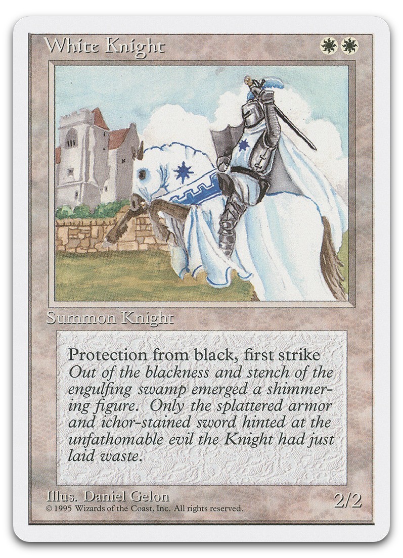 White Knight (NM) Fourth Edition 4ED Magic MTG