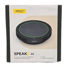 Jabra Speak2 40 Portable Speakerphone - USB-A and USB-C Connections, Dark Gray