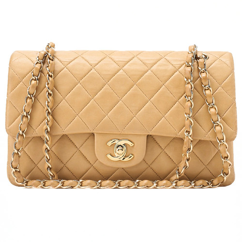 Chanel Lambskin Matelasse W Flap 25cm Chain Shoulder Bag r0_0612