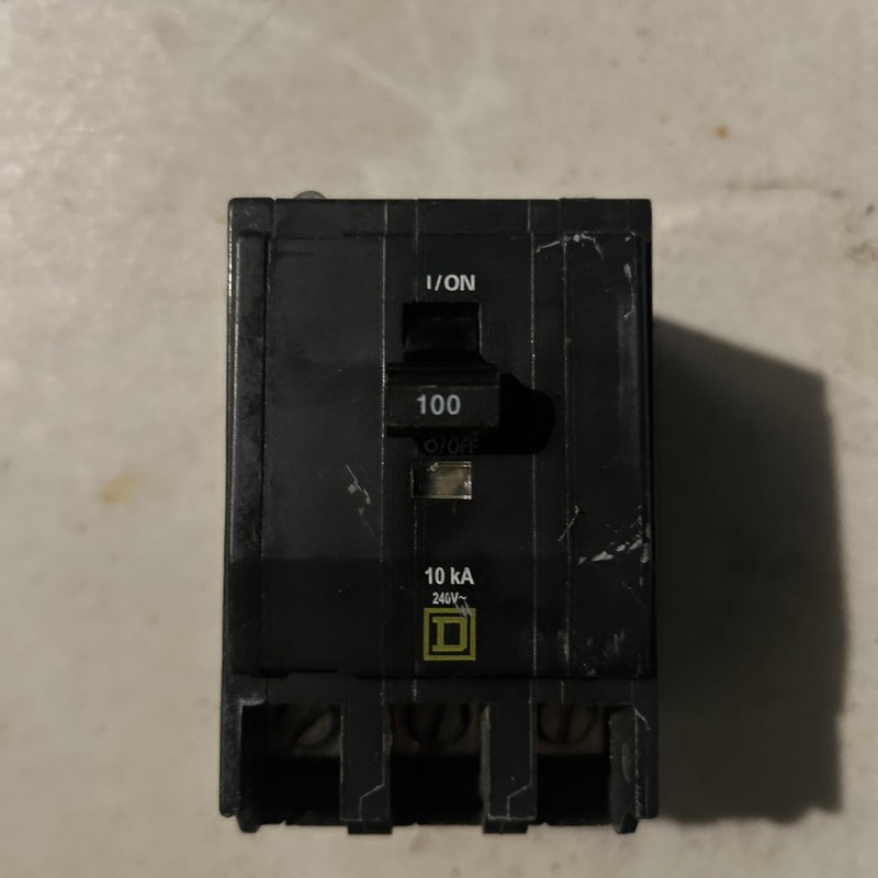 Square D QOB3100 100 A Miniature Circuit Breaker
