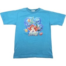 Disney Store Ariel Little Mermaid Kids T-Shirt - RARE Y2k Sz S 6 HTF