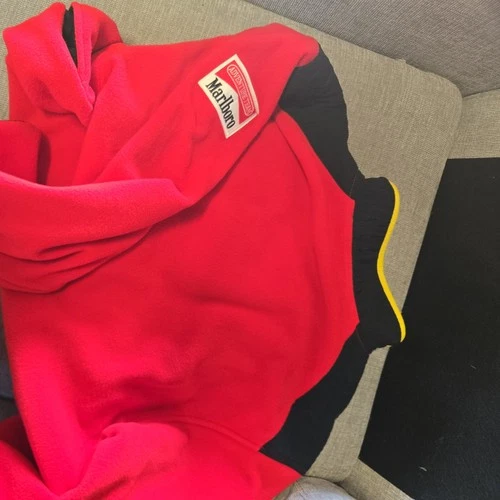 Vintage 1992 Marlboro Adventure Team Mens XL Red Fleece Pullover Jacket NWT image 13