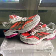 Saucony Herren Sneaker Running EU 39 Grau Rosa Neon Orange Schnürer Low