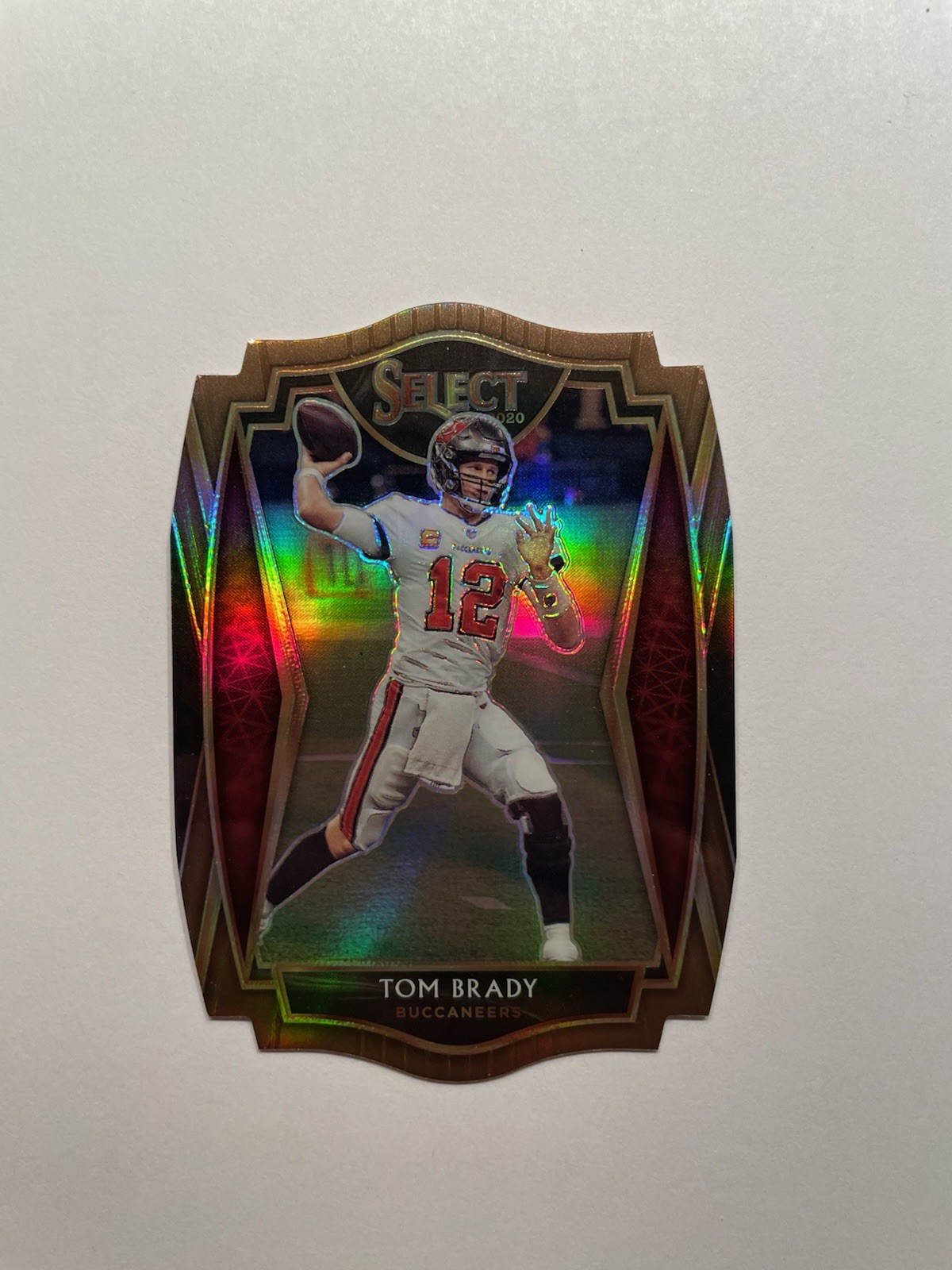 2020 Panini Select Premier Level Copper Prizm Die-Cut /355 Tom Brady #101