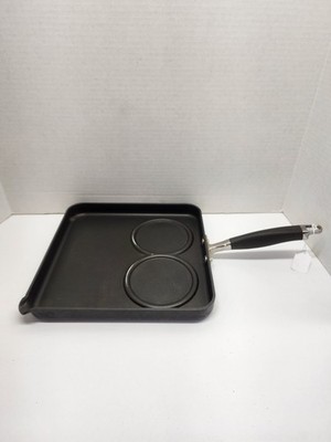 ANOLON ADVANCED 11  SQUARE BREAKFAST PAN SureGrip HANDLE~HARD-ANODIZED NONSTICK