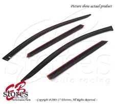 Black Tinted Out-Channel Vent Visor Deflector 4pcs For 2013-2016 Mazda CX-5