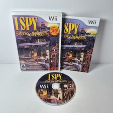 I Spy Spooky Mansion Nintendo Wii 2010 Tested w/ Case Manual