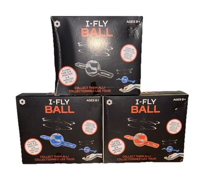 ￼ (Collection Of 3)  Flying I-Fly Ball, Black, Orange, And Blue ￼