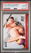 2009 TOPPS UFC ROUND 1 #66 MANNY GAMBURYAN/NATE DIAZ PSA 10
