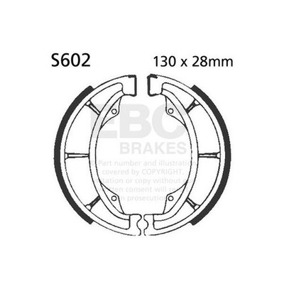 EBC Bremsbackensatz (5) 2K hinten links für Suzuki RG 125 Gamma NF12A 1986 - 1990