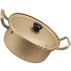  Korea Ramen Pot Ramen Kochtopf Aluminium Topf mit Deckel tragbarer Kochtopf für