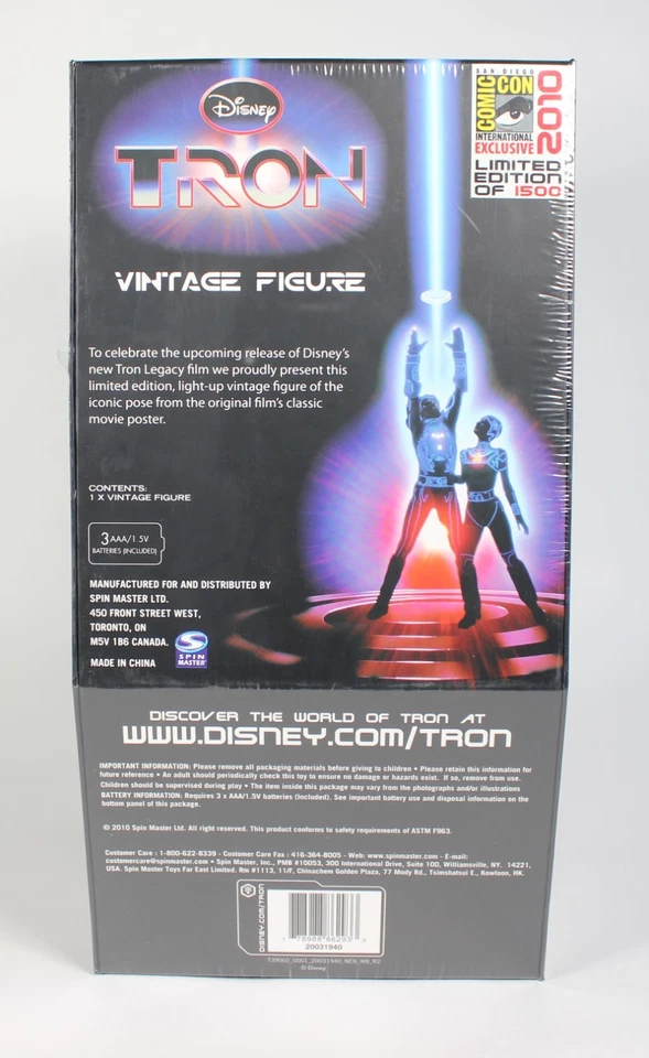 TRON FIGURE SDCC 2010 Spin Master Limited Edition 1500 - Photo 4/4