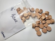 Alder Tapered Wood Plugs, 1/4", 3/8", 1/2", 3/4" diameters