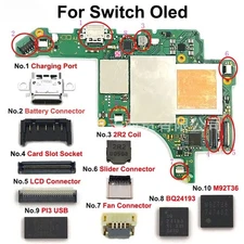 1PCS Motherboard Chip Type-C Charging Port 2R2 Battery Socket For Switch NS OLED