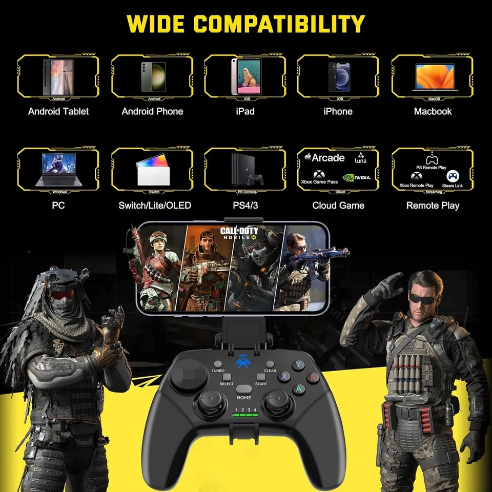 Wireless Mobile Gaming Controller for iPhone & Android - 15+ Hours Playtime - Image 4 of 4