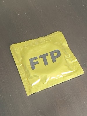 FTP Fuckthepopulation 10th Anniversary Gold Condom Limited Edition New
