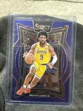 2024-25 Panini Select - Concourse Bronny James #90 Blue Prizm (RC)