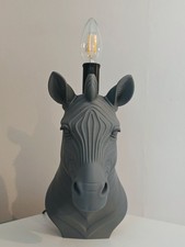 Zebra Table Lamp, Novelty Animal lamp, Novelty Living room lamp Zebra Sculpture 