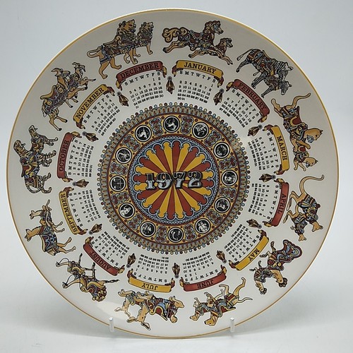X7 Wedgwood Annual Calendar Plates 1971-1977 Series 10" Diameter Made in England - Picture 5 of 21