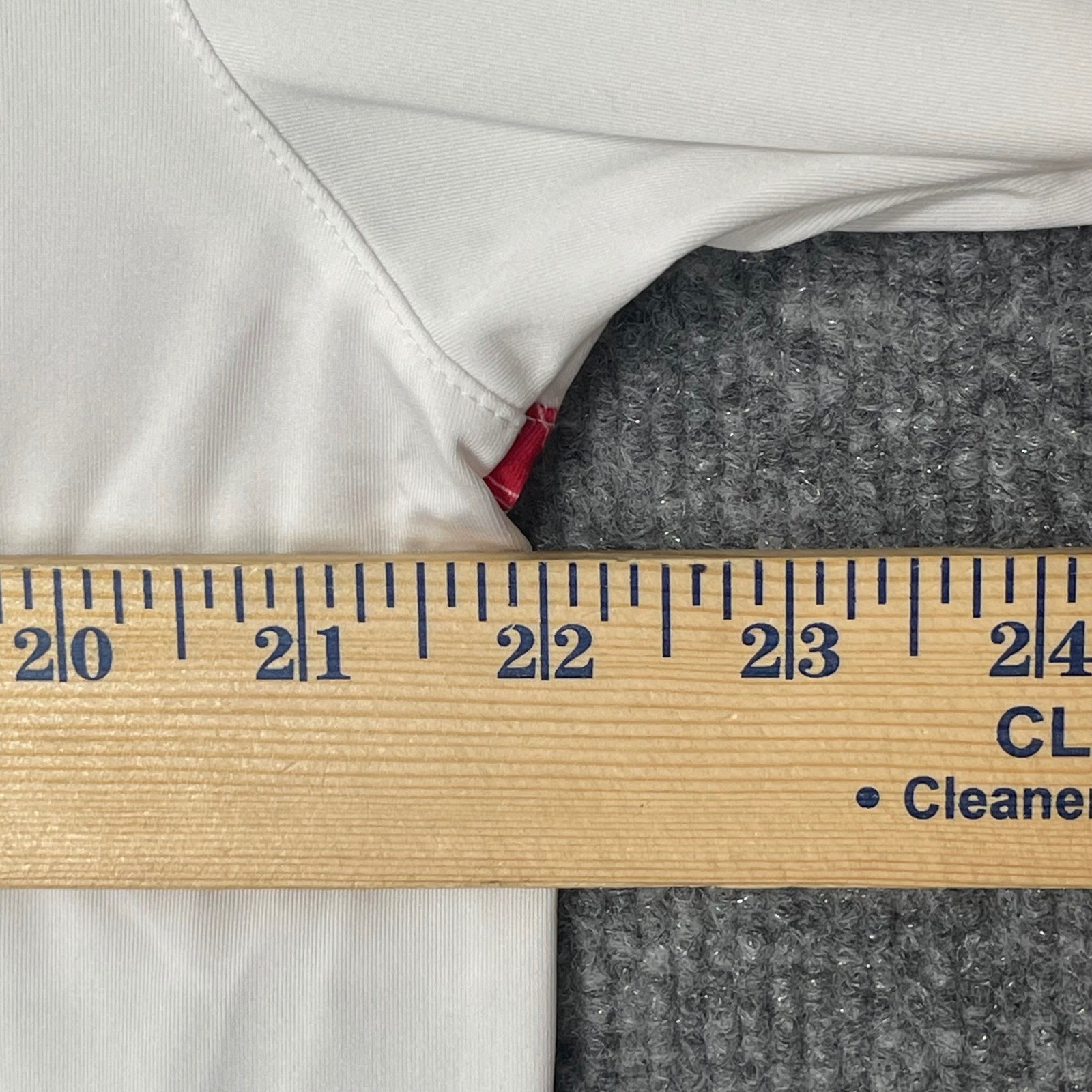 Puma Volition America Golf Polo Shirt Mens Medium White Red Blue Stripe USA Logo thumbnail 9